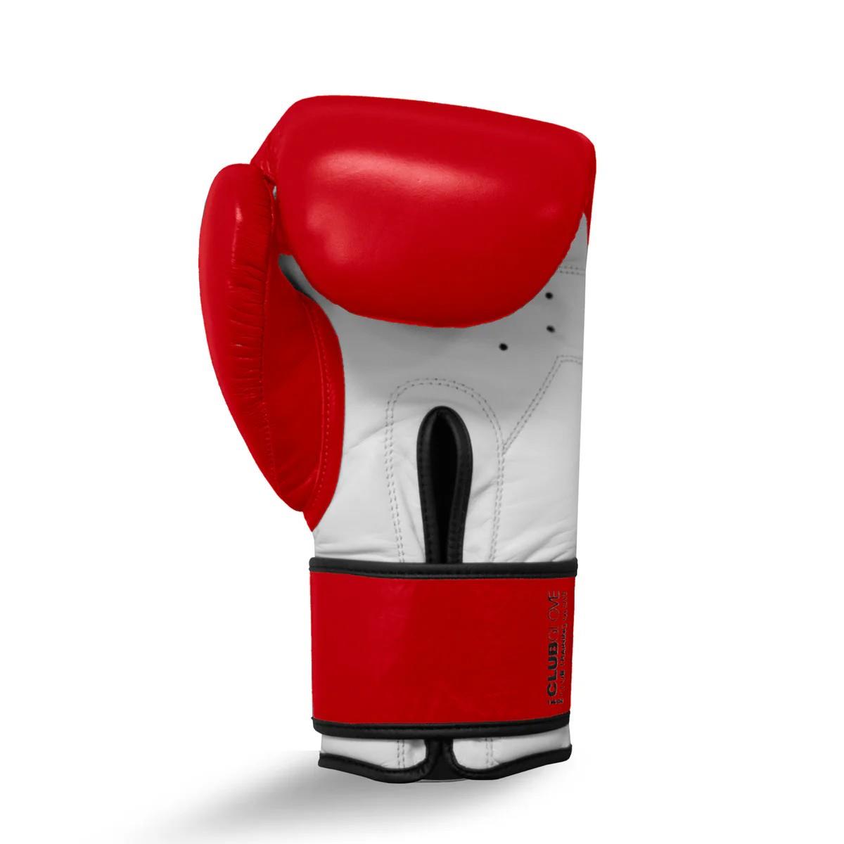 Ringside Club Leather Training Glove Red