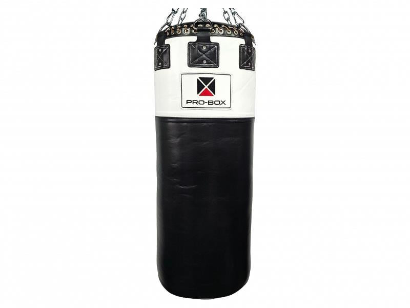 Pro Box Black-White Leather Jumbo Punchbag