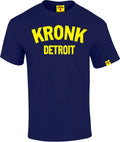 Kronk Detroit Navy T-Shirt - Navy/Yellow