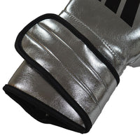 Thumbnail for EXCLUSIVE ADIDAS PRO LINE METALLIC HOOK & LOOP BOXING GLOVES - SILVER