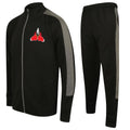 Lochaber Phoenix Abc Slim Fit Poly Tracksuit - Black/Grey