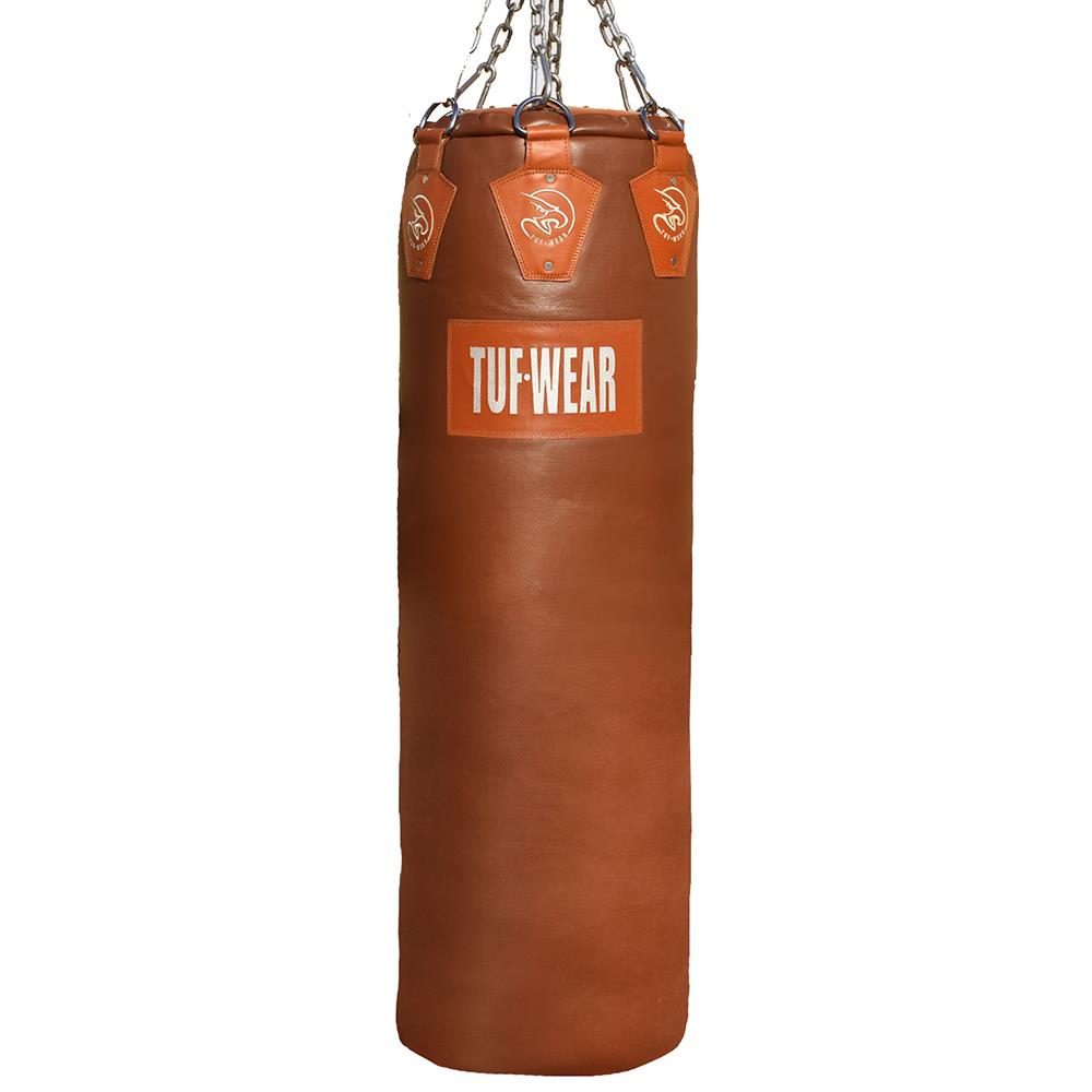 Tuf Wear Gigantor Classic Brown Hide Leather Punchbag 4Ft