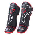 Carbon Claw Granite Thai Padded Shin Guard - Black/White/Red