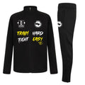 OMNIBUS Boxing Kids Slim Fit Tracksuit - Black/Black/Yellow