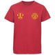 PAULSGROVE & TED HARRIS ABC KIDS COTTON T-SHIRT - Red