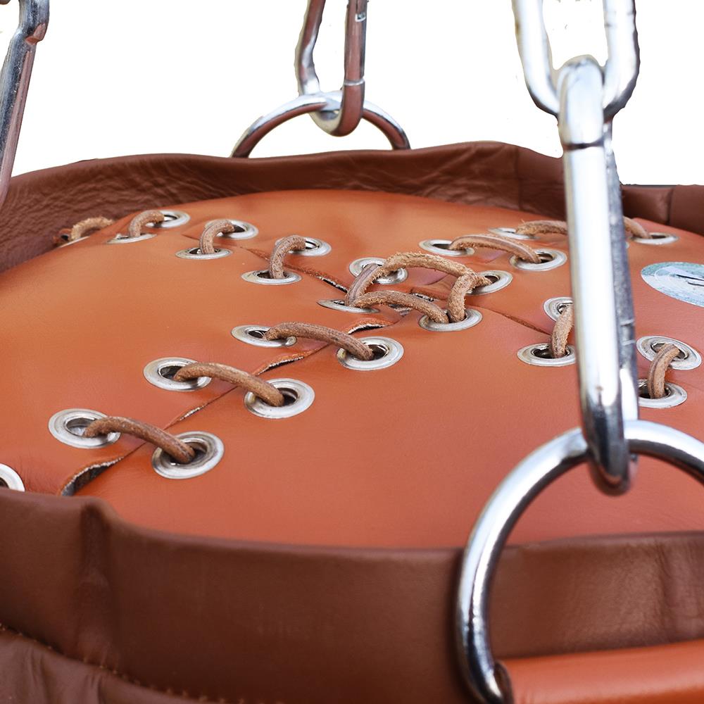 Tuf Wear Classic Leather Punch Bag Brown 4Ft