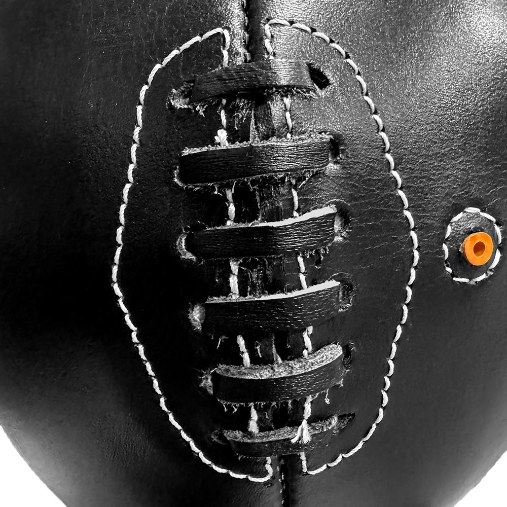 Tuf Wear All Black Leather Floor To Ceiling Ball Black