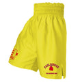 PAULSGROVE & TED HARRIS ABC SATIN BOXING SHORTS - Yellow