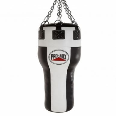 Pro Box Black Collection Leather Angle Bag Black/White