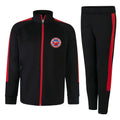 East Middlesbrough Kids Slim Fit Tracksuit - Black/Red