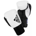 Adidas Hybrid 400 Pro Lace Boxing Gloves - White/Black