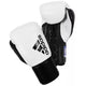 Adidas Hybrid 400 Pro Lace Boxing Gloves - White/Black