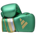 Adidas Adispeed Microfibre Hook & Loop Pro Boxing Gloves - Green