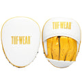 Tuf Wear Falcon Leather Curved Focus Pads - White/Gold