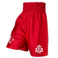 Border City ABC Satin Boxing Shorts - Red