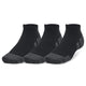 Under Armour Performance Tech 3-Pack Low Cut Socks - Black