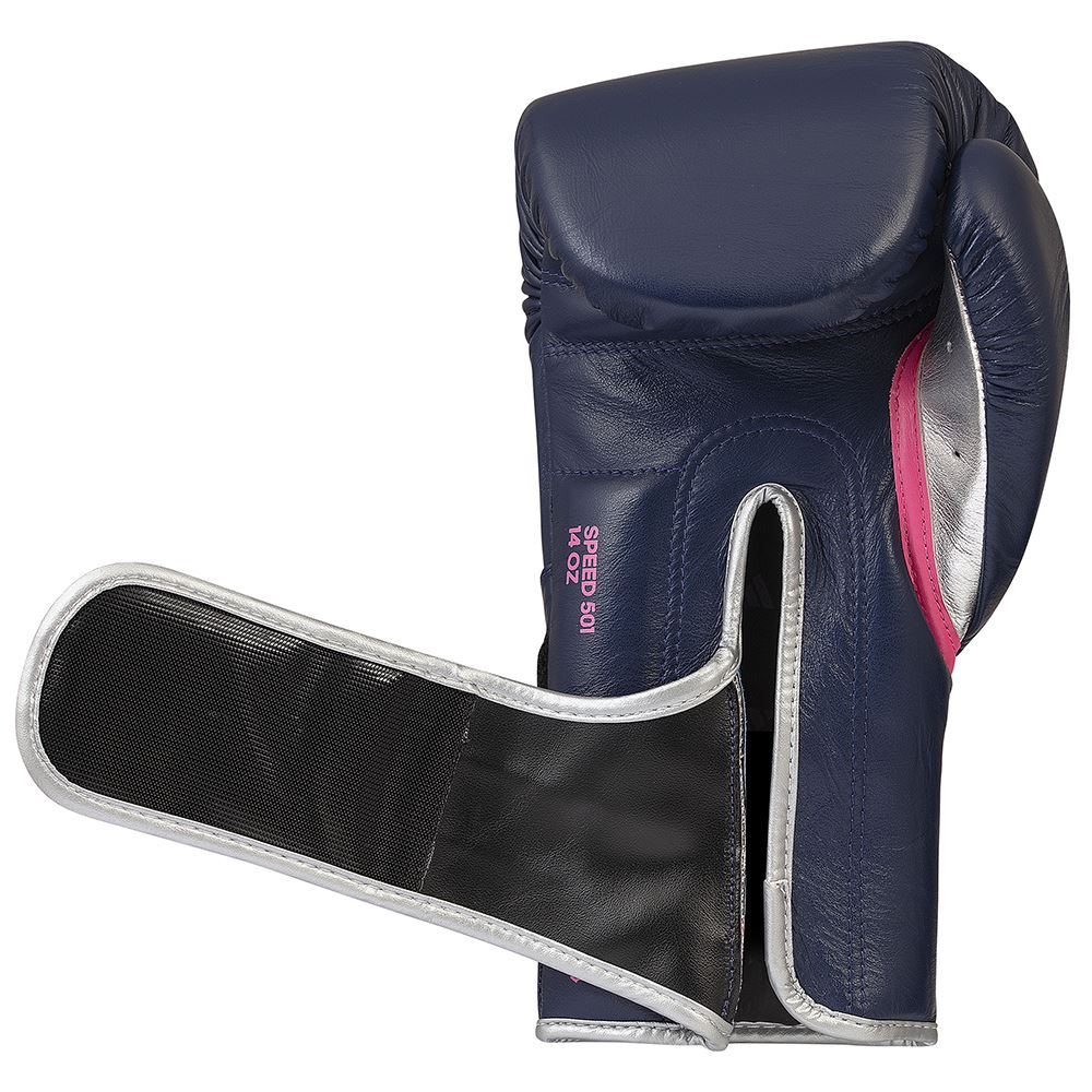 Limited Edition Adidas Adispeed Leather Hook & Loop Boxing Gloves