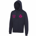 Border City ABC Hoodie - Navy/Fluo Pink