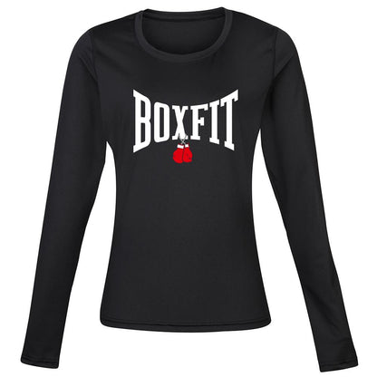 Boxfit Rhino Womens L/S Large Logo Base Layer