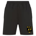 Sport Karate Knitted Shorts with Zip Pockets - Black