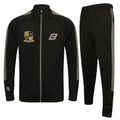 Five Star Slim Fit Poly Tracksuit - Black/Grey