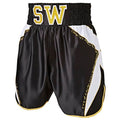 Diamond Boxing Shorts - Black/White