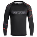 Fumetsu Kintsugi Long Sleeve Rash Guard - Black/Red