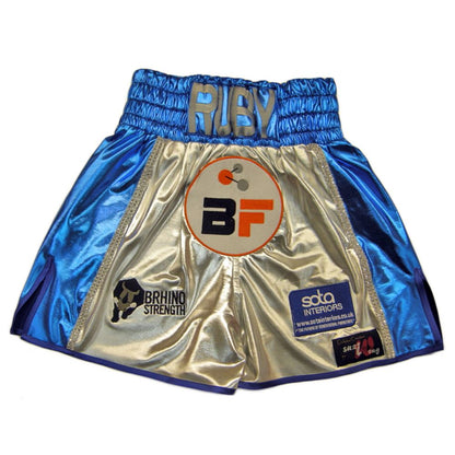 Custom Made Two Colour Wetlook Boxing Shorts