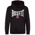 Boxfit Junior Large Logo Branded Hoodie - Black/White