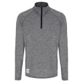 BXF Performance 1/4 Zip Top - Black Melange/Black
