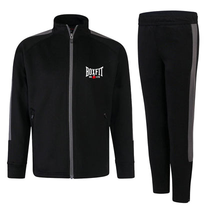 Boxfit Kids Embroidered Logo Slim Fit Poly Tracksuit