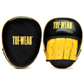 Tuf Wear Falcon Leather Curved Focus Pads - Black/Gold