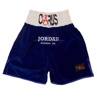 Thumbnail for Custom Made Velvet Blood Spot Boxing Shorts