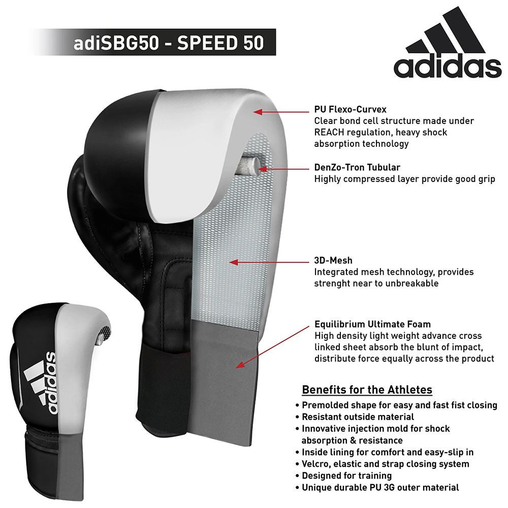 ADIDAS SPEED 50 BOXING GLOVES 25