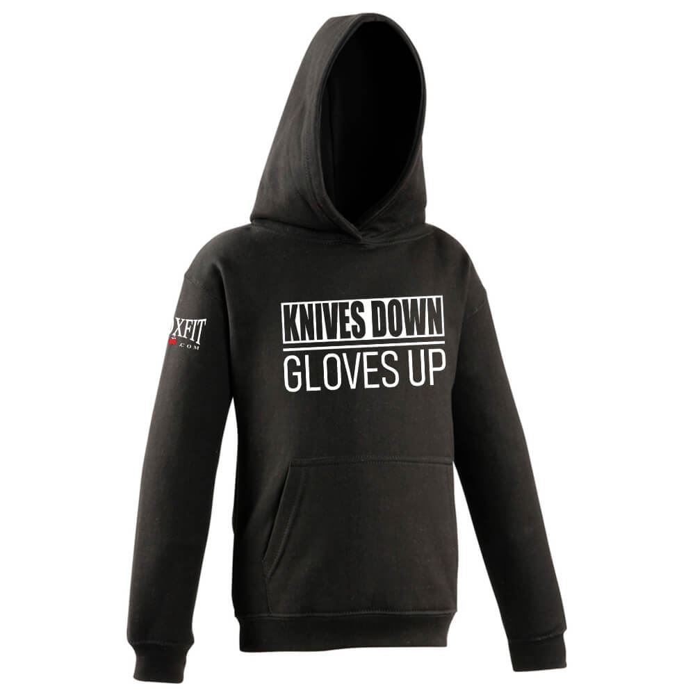 Knives Down Gloves Up Kids Hoodie