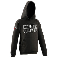 Thumbnail for Knives Down Gloves Up Kids Hoodie