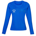 Blue Flames Abc Womens Ls Base Layer - Royal Blue