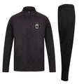 Jb Personal Fitness Slim Fit Poly Tracksuit - Black/Black