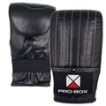 Pro Box Black Pre-Shaped Leather Bag Mitt II - Black