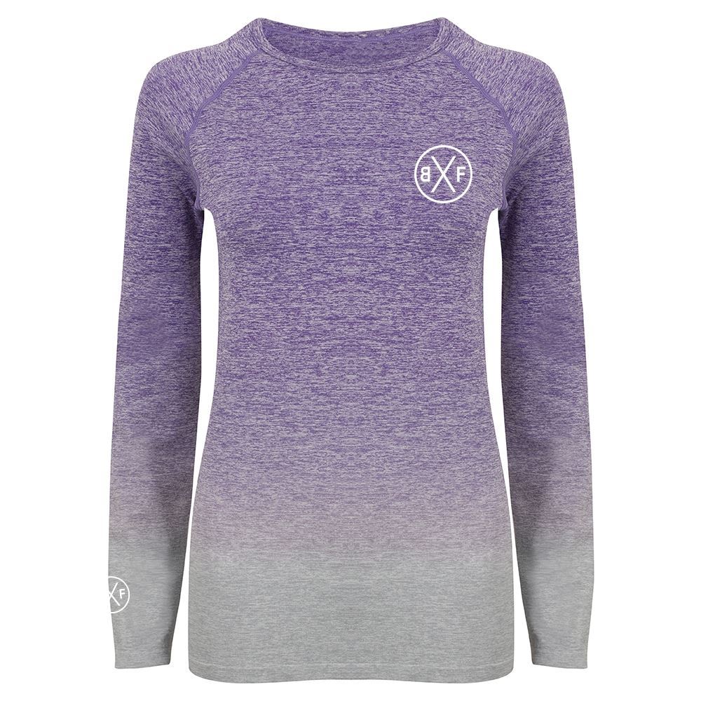 Bxf Womens Seamless Fade Out Long Sleeve