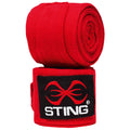 Sting Elasticised Hand Wraps 4.5M - Red