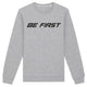 Be First Crewneck Slogan Sweatshirt - Heather Grey