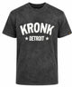 Kronk Detroit Stars Loose Fit Vintage Wash T-Shirt - Black/White