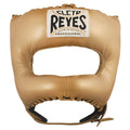 Cleto Reyes Headguard With Nylon Pointed Bar - Gold