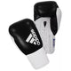 Adidas Hybrid 400 Pro Lace Boxing Gloves - Black/White