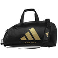 ADIDAS PU 2 IN 1 HOLDALL - Black/Gold