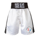 Maldon Boxing Academy Boxing Shorts With Stripes - Black/White