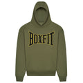 Boxfit Oversized Hoodie - Earthy Green/Gold