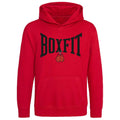 Boxfit Junior Large Logo Branded Hoodie - Red/Black