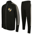 Bromley ABC Slim Fit Poly Tracksuit - Black/Grey